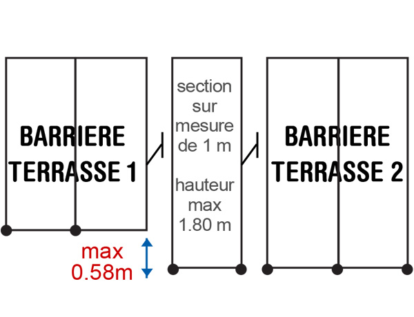 Installation on 2 levels