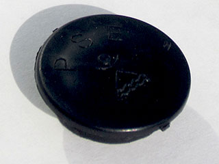 Set of 10 black caps for grey posts Beethoven barrier