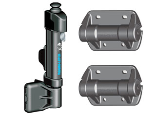 Beethoven MAGNA LATCH wicket door lock with hinges + key