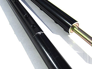 Black lacquered post 16mm with Beethoven sleeve