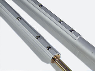 Anodised post 16mm white cap with Beethoven sleeve