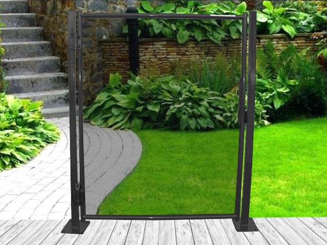 Fixed small door PLATINIUM Anthracite Grey on plates