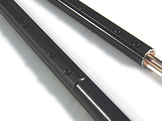 Posts lacquered anthracite grey 16mm with Beethoven sleeve