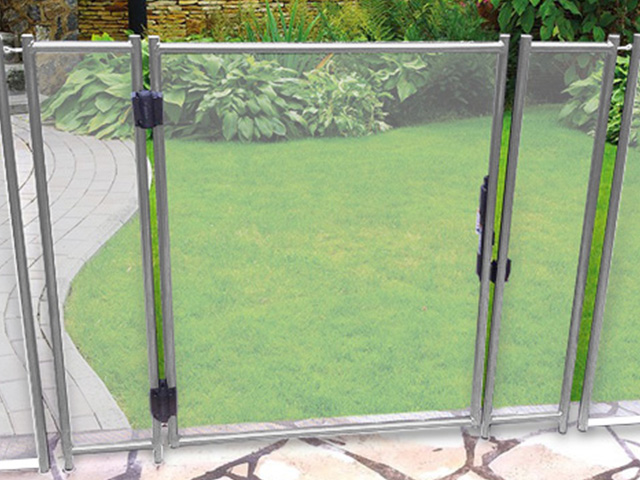 Detachable gate EASY White 16mm grey frame