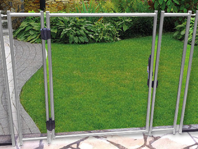 Detachable side door EASY Black 16mm grey frame