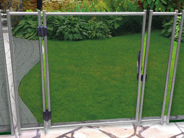 Detachable small door EASY Green 16mm grey frame