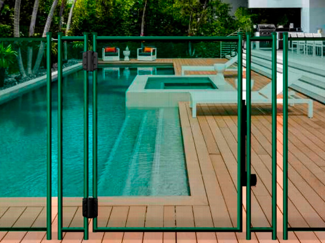 Automatic removable gate Green 16mm