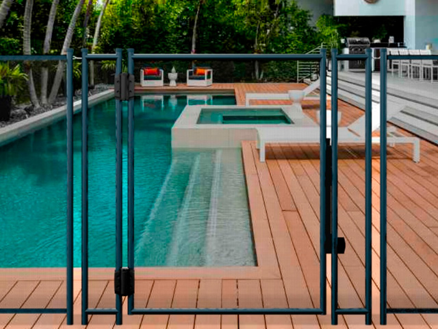 Automatic removable gate Anthracite Grey 16mm